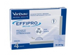 Virbac Effipro Spot On 1sz. M 4 x 1,34 ml od 10 do 20 kg