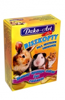 Dako-art biszkopty dla gryzoni różne smaki 50g 1szt. - owocowe