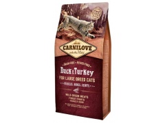 Carnilove Cat Duck & Turkey for Large Breed - kaczka i indyk 6kg