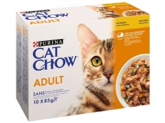 Purina Cat Chow Kurczak i cukinia saszetki 10x85g