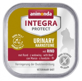 Animonda Integra Protect Urinary Harnsteine na problemy urologiczne dla kota tacka 100g 1szt. cielęcina
