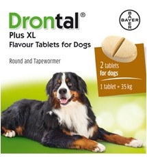 Vetoquinol Drontal +35kg- tabletki na odrobaczenie dla psów powyżej 35kg 1szt.