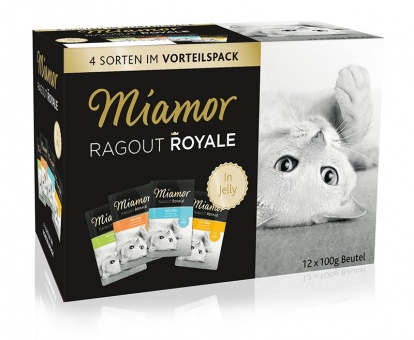 Miamor Ragout Royale Multipack 12x100g mix smaków w galaretce 1szt. królik kurczak tuńczyk