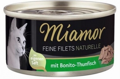 Miamor Feine Filets Naturelle filety mięsne w aksamitnym sosie 80g 1szt. kura tuńczyk