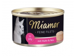 Miamor Feine Filets Puszka w galarecie 100g 1szt.- kurczak szynka