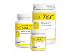 Dolvit Fosforan wapnia AD3E-Witaminowo-mineralny preparat dla psów 1kg proszek (torebka)