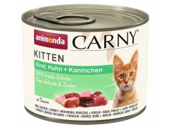 Animonda Carny Kitten puszka dla kociąt 200g 1szt. wołowina drób
