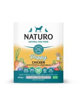 Naturo puppy Grain Free Kurczak z ziemniakami i warzywami 400g 1szt.