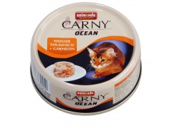 Animonda Carny Ocean kruche kawałki mięsa w galaretce puszka 80g 1szt. biały tuńczyk + krewetki