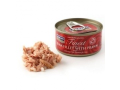 Fish4Cats Finest filet z tuńczyka z krewetkami kawałki w sosie rybnym bez zbóż 70g 1szt.