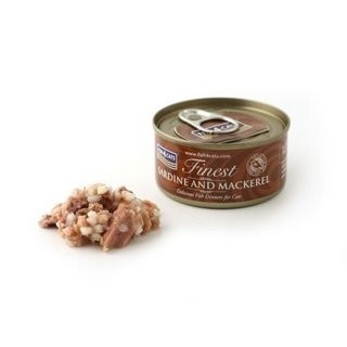 Fish4Cats Finest Sardynka z Makrelą kawałki w sosie rybnym bez zbóż 70g 1szt.