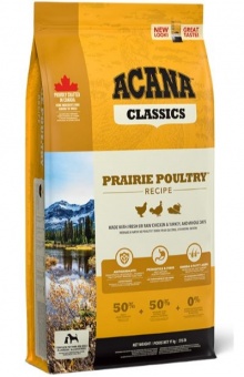 Acana Classic Prairie Poultry kurczak i indyk z wolnego wybiegu oraz całe jaja sciółkowe 9,7kg
