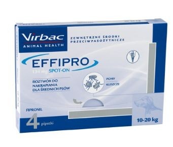 Virbac Effipro Spot On 1sz. M 4 x 1,34 ml od 10 do 20 kg