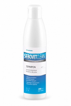 Eurowet Sebovet Clean Szampon przeciwko przetłuszczaniu skóry Opakowanie 200ml