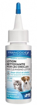 Francodex płyn do czyszczenia uszu dla kociąt i szczeniaków 60 ml 1szt.