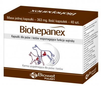 Biowet Biohepanex na wątrobę 40 tabletek forte/mocniejszy