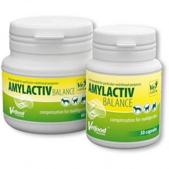 Vetfood Amylactiv Balance- preparat wspomagający trawienie u zwierząt z przewlekłymi chorobami przewodu pokarmowegoją 60szt.