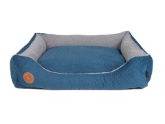 Lauren Design Legowisko Cezar granatowy pikowany + szary 1szt. 95x80cm