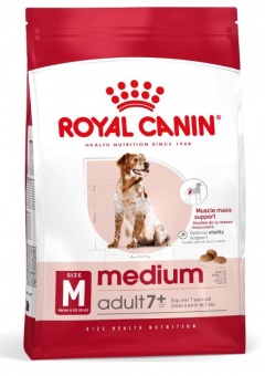 Royal Canin Medium Adult 7+ karma sucha dla psów starszych od 7 do 10 roku życia, ras średnich 15kg