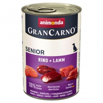 Animonda Grancarno Senior puszka 400g różne smaki 1szt. wołowina+jagnięcina
