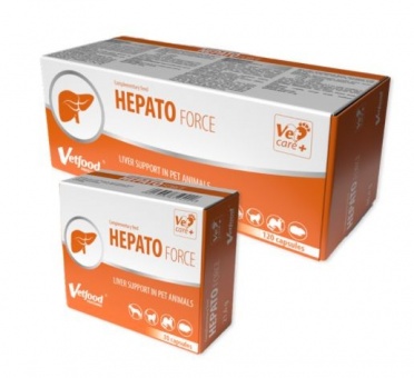 Vetfood Hepatoforce na problemy z wątrobą dla psa i kota 120szt.