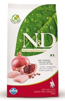 Farmina N&D Prime Grain Free Kitten Chicken & Pomegranate bezzbożowa karma dla kociąt 1,5kg