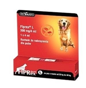 Fiprex Spot On krople dla psów przecie kleszczom 1 pipetka S do 10kg