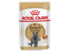 Royal Canin British Shorthair karma mokra w sosie dla kotów dorosłych rasy brytyjski krótkowłosy saszetka 85g 1szt.
