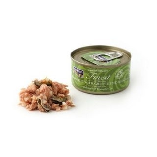 Fish4Cats Finest filet z Tuńczyka z Omułkiem Zielonowargowym kawałki w sosie rybnym bez zbóż 70g 1szt.