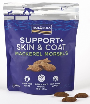 Fish4Dogs Mackerel Morsels - przysmak sierść i skóra 225g 1szt.