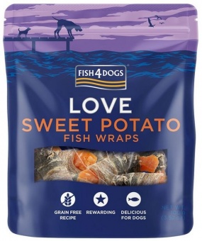 Fish4Dogs Sweet Potato Fish Wraps 100g 1szt.
