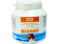 Mikita Amino Biotin Megavit -stymuluje gęstość i połysk okrywy włosowej Opakowanie 400 tabletek