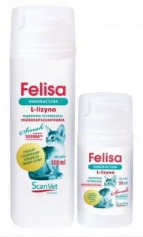 ScanVet Felisa L-lizyna żel zwiększający odporność u kotów 100ml mix mięs