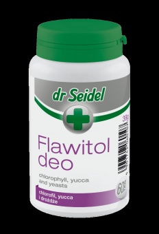 Dr Seidel Flawitol Deo ogranicza przykry zapach oddechu, skóry i odchodów 60szt. 1szt.
