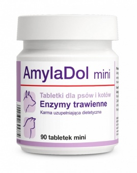 Dolvit Amyladol Mini enzymy trawienne dla psów i kotów 90tab Mini