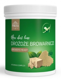 Pokusa RawDietLine Drożdże Browarnicze na odporność i sierść dla psów i kotów 1000g