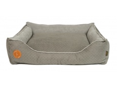 Lauren Design Legowisko Cezar szary pikowany + szary 1szt. 95x80cm