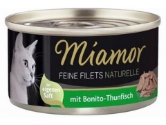 Miamor Feine Filets Naturelle filety mięsne w aksamitnym sosie 80g 1szt. tuńczyk łosoś