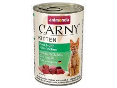 Animonda Carny Kitten puszka 400g 1szt.- wołowina z kurczakiem i królikiem