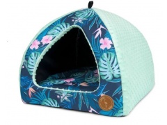 Lauren Design Bella Legowisko budka tropic + miętowe minky 1szt. 40x40cm