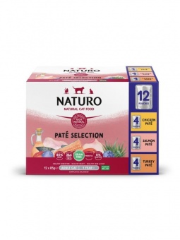 Naturo Grain Free Pate VARIETY saszetka w pasztecie dla dorosych sterylizowanych kotów bez zbóż 12x85g 1szt.