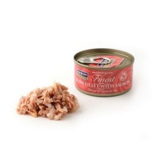 Fish4Cats Finest filet z Tuńczyka z Łososiem kawałki w sosie rybnym bez zbóż 70g 1szt.