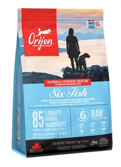 Orijen Adult 6 Fish karma z ryb dla dorosłych psów 2kg