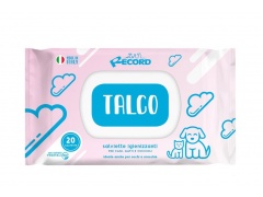 Record Italy antybakteryjne wilgotne chusteczki Talco do codziennej higieny psów i kotów 20szt. 1szt.