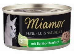 Miamor Feine Filets Naturelle filety mięsne w aksamitnym sosie 80g 1szt. tuńczyk skipjack