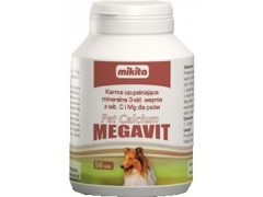Mikita Pet Calcium Megavit -niedobory na tle wapnia 1szt. 150 tabletek KLM