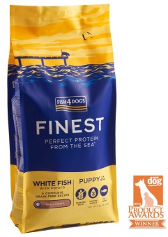 Fish4Dogs Finest Ocean White Fish Puppy srednie i duże rasy 12kg (6+6kg)