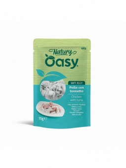 Oasy Natury saszetka karma dla dorosłych kotów z kurczakiem i tuńczykiem 70g 1szt.