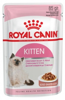 Royal Canin Kitten Instinctive karma mokra dla kociąt do 12 miesiąca życia saszetka 85g 85g galaretka