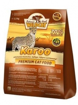 Wildcat Karoo z królikiem i drobiem sucha karma dla kotów 500g
